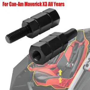 Can-Am Maverick X3 2018-2021 X3 Max R RR/900 HO 2018 검정 또는 은색 리프트 UTV 시트 용 2Pcs 알루미늄 합금 1.77 ''시트 라이저