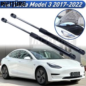 2Pcs 전면/후면 자동차 트렁크 엔진 테일 게이트 테일 게이트 부츠 가스 스프링 충격 리프트 스트럿츠 지원 Tesla Model 3 2017 2018 2019