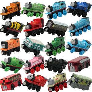 토마스와 친구들 나무 기차 자기 연결 가능한 트랙 기차 장난감 헨델 몰리 레이디 디젤 올리버 도널드 교육 장난감