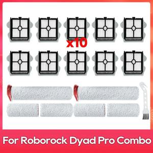 Roborock Dyad Pro / Dyad Pro Combo / WD2H1A / A10 Ultra 호환 가능한 부드러운 브러시 롤러 헤파 필터 부품 액세서리