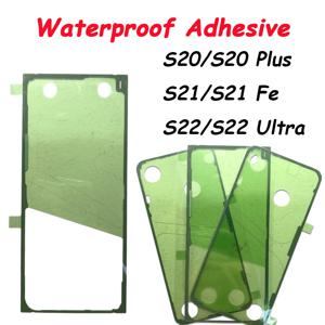 삼성 S23 S21 S20 Ultra S21 Fe S21 Plus 접착 스티커 백 하우징 배터리 커버 접착제 테이프 스티커 용 방수 스티커