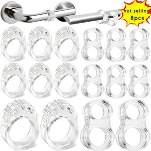 투명 도어 스톱 도어 핸들 벽 보호 도어 핸들 버퍼 가구 보호 패드 충돌 패드 충격 방지 링 스토퍼