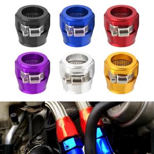 4pc AN4 AN6 AN8 AN10 AN12 자동차 호스 피니셔 클램프 라디에이터 수정 된 연료 파이프 클립 버클 범용 호스 클램프 오일 엔드 피니셔