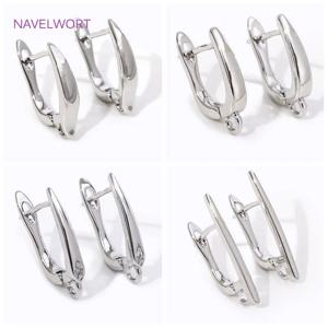 DIY 귀걸이 액세서리 만들기 18K 골드 도금 부드러운 귀걸이 후크 걸쇠 황동 금속 Earwires 후크, 보석 만들기 용품