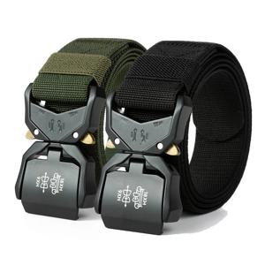 새로운 전술 벨트 버클 퀵 릴리스 탄성 벨트 캐주얼 툴링 트레이닝 벨트 남성용 바지 벨트