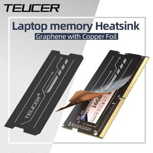 Teucer 2pcs 구리 호일 디자인 열 패드 그래핀 노트북 RAM 방열판 DDR5 DDR4 DDR3 DDR2 메모리 모듈 냉각 스티커