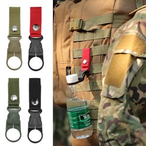 14/2/1개 휴대용 웨빙 버클 후크 물병 클립 내구성 있는 나일론 안전 멀티컬러 버클 캠핑 사냥 스포츠용