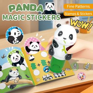 어린이 팬더 스탬프 물개 편지지 스티커 스티커 이름 아동 의류 인감 장난감 장난감 마술 어린이 생일
