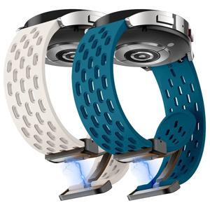 삼성 워치용 마그네틱 버클 밴드 시계 스트랩, Garmin Vivoactive 4 3 Forerunner 965 255 265 745 645, 20mm, 22mm