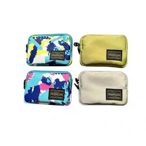 새로운 라운드 코너 미니 휴대용 동전 지갑 지퍼 귀여운 키 보관 가방 하드 동전 가방 이어폰 가방 트렌디 브랜드 옥스포드 천 청소년용