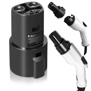 테슬라 모델 3 Y S X 전용 SAE J1772 충전 어댑터 J1772 - 테슬라 Max 80Ah 240V AC 호환 고속 충전기 블랙 타입 1