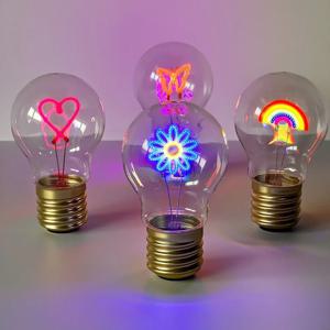 에디슨 A70 5V 장식 램프 Led 빈티지 텅스텐 크리스마스 선물 만화 플라스틱 아트 장식 조명 유형-C 충전식 전구