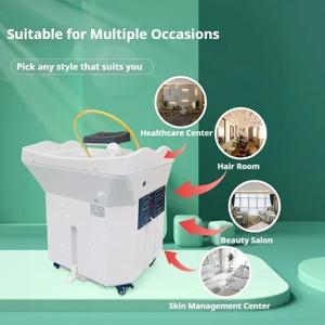 헤드 스파 침대 휴대용 물 탱크 휴대용 샴푸 의자 이동식 마사지 침대 머리 그릇 세척 신라 페디큐어 스파 샴푸 침대