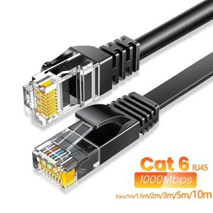 Cat6 이더넷 케이블 기가비트 고속 1000Mbps 인터넷 케이블 RJ45 노트북 라우터 PC PS5 4 3 Xbox 용 차폐 네트워크 LAN 코드