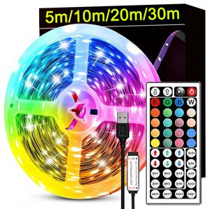 원격 제어 Luces Led 룸 조명 USB 유연한 리본 룸 장식 TV 백라이트 다이오드 테이프와 RGB Led 스트립 조명
