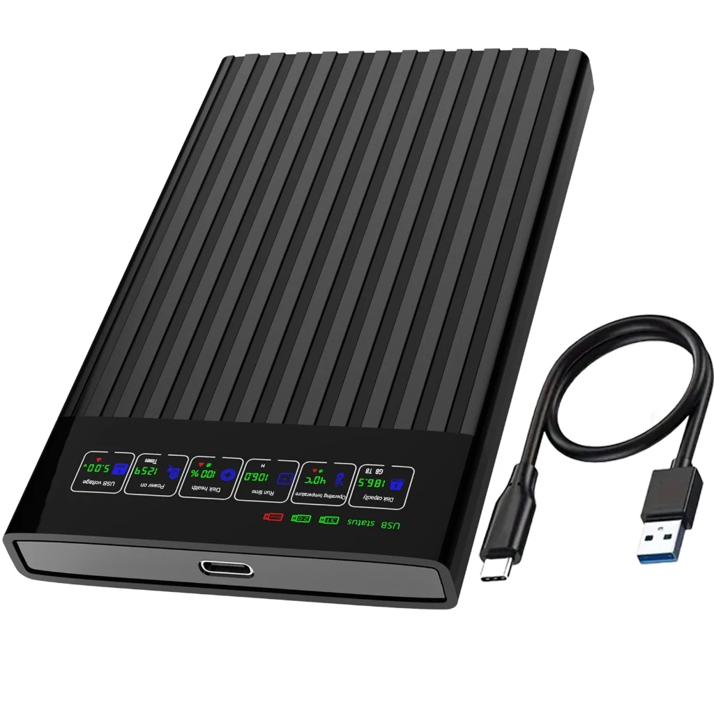 HDD SSD 케이스 2.5인치 SATA 박스 USB 3.1 HDD 인클로저 PC용 6Gbps 모바일 하드 드라이브 케이스
