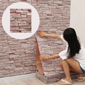 35x38.5CM PVC 방수 가짜 벽돌 벽지 주방 침실 장식 셀프 접착식 홈 소형 공간 장식용