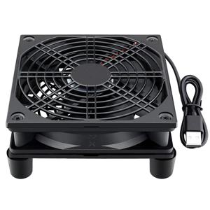 라우터 냉각 팬 DIY PC 쿨러 TV 박스 무선 조용한 조용한 DC 5V USB 전원 120mm 팬 12CM W/나사 보호 네트