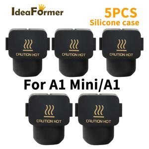 Bambu Lab A1 미니 핫엔드 히팅 블록 커버, 블랙 실리콘 양말, Bamblab A1 미니 실리콘 양말