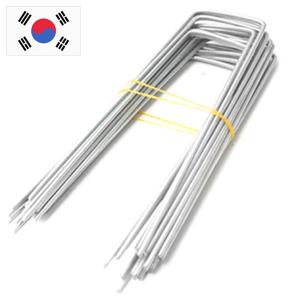 제일 제초매트 잔디 농업용 부직포 고정핀,조경 스테이플,못,삼지창 잡초매트 농사용 매트 풀안나 잡초 방지 원단,천,제초