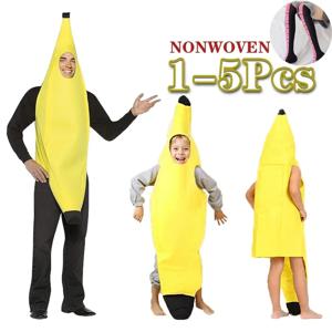 어린이/성인 바나나 코스프레 할로윈 크리스마스 의상 공연 의상 과일 바나나 의상 공연 의상