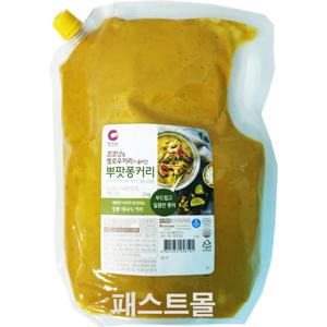 청정원 코코넛&옐로우커리가 들어간 뿌팟퐁커리 2kg