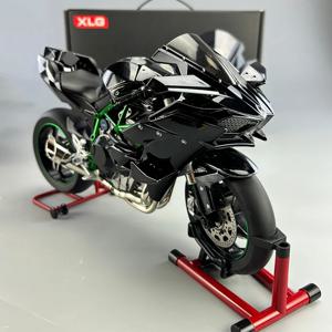 스프레이 1:6 Kavvasaki Racing Ninja 500 H2R 오토바이 시뮬레이션 사운드 라이트 빠르고 격렬한 아이 선물 컬렉션 값 디스플레이