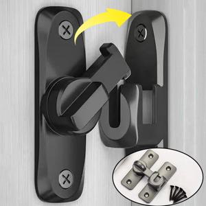 90도 창 서랍 캐비닛 잠금 스테인레스 스틸 후크 래치 헛간 도어 래치 볼트 후크 슬라이딩 게이트 버클 하드웨어