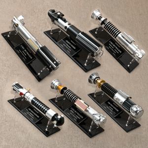 LUKE Vader Obiwan Lightsabers 한정판 컬렉션 디스플레이 스탠드 세이버 명판 아크릴 소재