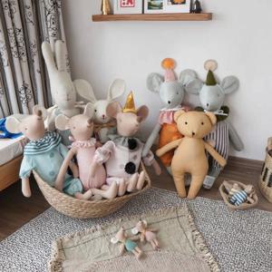 2025 아기 플러시 장난감은 잠자는 귀여운 토끼, 곰, 마우스 아기 소녀 인형, 헝겊 인형 인형을 편안하게 해줍니다.