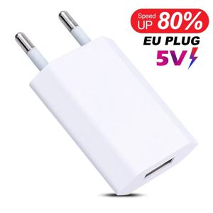 1-5Pcs 아이폰에 대 한 미니 유니버설 5V 1A EU 플러그 USB 벽 전화 충전기 삼성 Xiaomi Redmi Google 화웨이 충전기 전원 어댑터