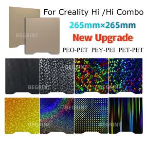 Creality Hi 빌드 플레이트 용 265*265mm Creality Hi 콤보 용 양면 PEI PEO PET PEY 히트 베드 스프링 스틸 시트