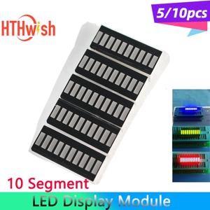 5/10pcs LED 디스플레이 모듈 10 세그먼트 울트라 브라이트 막대 그래프 라이트 디스플레이 모듈 고품질 막대 그래프 빨간색 녹색 파란색