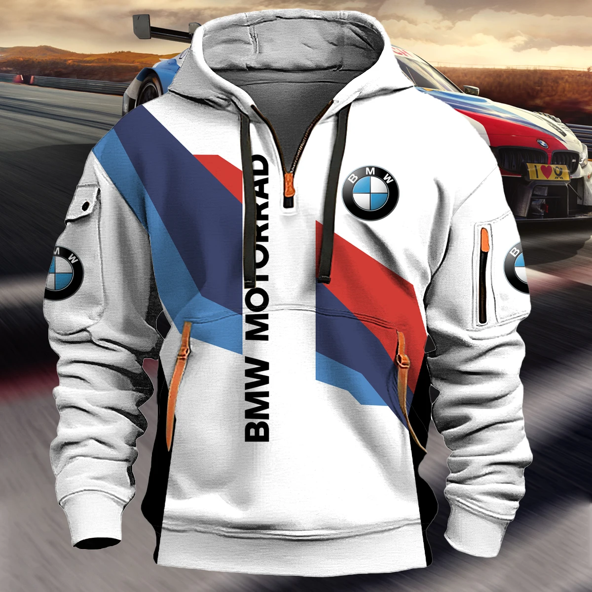 2025 BMW 고품질 까마귀 어깨 아래로 대형 남성과 여성의 느슨한 운동복 패션 까마귀 BMW 두꺼운 벨벳 까마귀