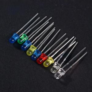 100PCS 3mm F3 LED 다이오드 키트 전자 Diy 키트에 대 한 울트라 브라이트 화이트/옐로우/레드/그린/블루 모듬 색상 LED 다이오드