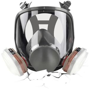SJL 7 in 1 6800 산업용 페인팅 스프레이 방진 마스크 3 in 1 세트 안전 작업 필터 먼지 전면 마스크 가스 마스크