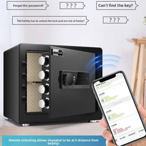 25Cm 안전 가정용 소형 WiFi 비밀번호 안전 사무실 도난 방지 미니 알람 금고