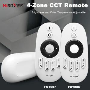 Miboxer FUT006 FUT007 2.4GHz 4존 회전 휠/버튼 리모컨 터치 RF 무선 CCT 리모컨 LED 스트립 컨트롤러