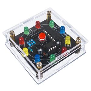 DIY LED 라이트 럭키 휠 전자 키트 NE555 CD4017 3V 전자 주사위 추정 게임 DIY 납땜 키트 3Pin 출력 펄스