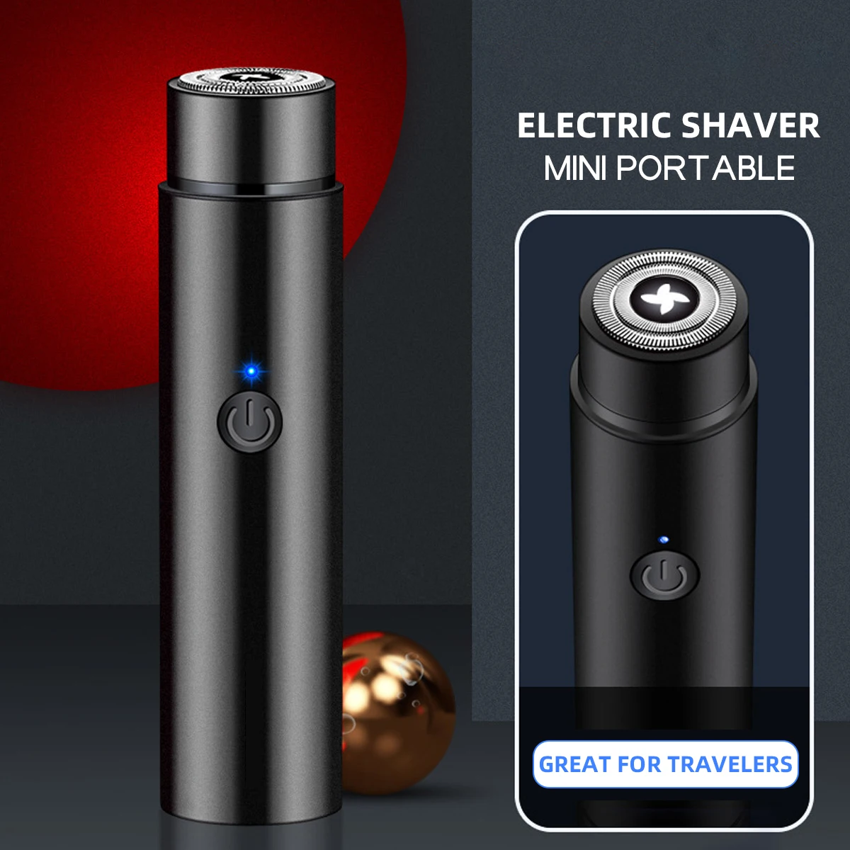 휴대용 USB 충전식 헤어 트리머 (남녀공용, 면도 및 제모 겸용 2 in 1 도구)