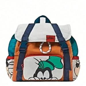 디즈니 미키 미니 새로운 여성용 배낭 절묘하고 다재다능한 프린트 공동 브랜드 미키 마우스 배낭