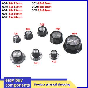 2개 MF-A01 MF-A02 MFA-A03 MF-A04 MA-A05 C1 C2 C3 베이클라이트 포텐셔미터 노브 홀 직경 6MM WH118 WX050 포텐셔미터용