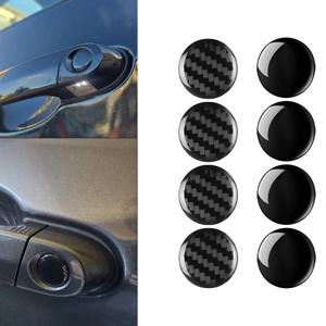 4pcs 자동차 핸들 도어 열쇠 구멍 잠금 코어 보호 커버 스티커 BMW 메르세데스 벤츠 아우디 폭스 바겐 포드 볼보 르노 지프