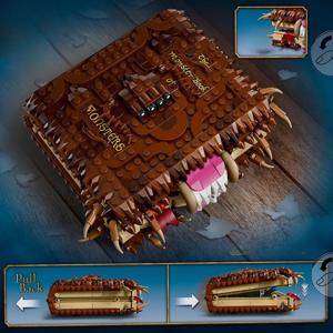 Chomping Monster Book of Monsters 모델 빌딩 블록 세트 76449 레고 입자와 호환 가능 크리스마스 선물에 적합