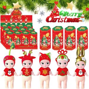 1-12pcs 써니 엔젤스 크리스마스 어드벤트 캘린더 블라인드 박스 애니메이션 피규어 만화 귀여운 장난감 어린이 크리스마스 생일 선물
