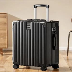 내구성 있는 여행용 캐리어 레트로 여성용 기내용 수하물 유니버설 휠 비밀번호 잠금 학생용 특수 사용 ABS+PC 소재