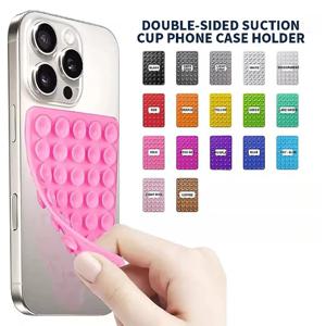 실리콘 양면 흡착판 휴대폰 거치대 핸즈프리 모바일 스탠드 비행기 여행 필수품 모든 스마트폰 호환