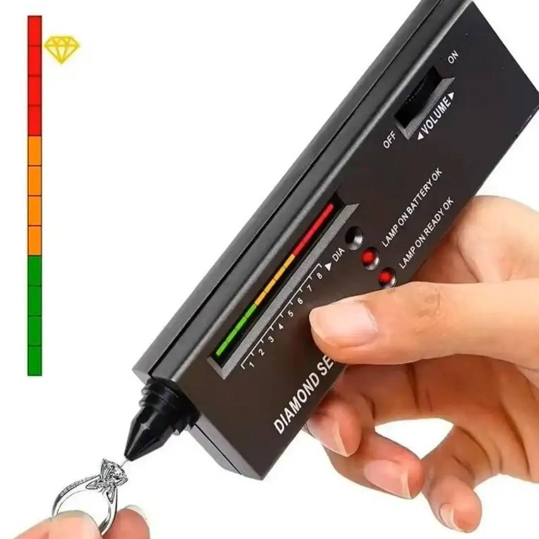 고정밀 다이아몬드 테스터 펜 전문 보석 선택기 키트 - 휴대용 보석 식별 도구