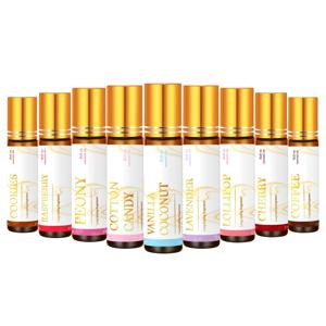 10ml/0.33fl.Oz 향수 에센셜 오일 롤러 향수 향기 오래 지속되는 롤온 에센셜 오일 아로마테라피 여성용 선물