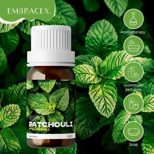 파출리 에센셜 오일 마사지 오일 스킨케어 100% 순수 천연 헤어 케어, 가정용 가습기, 피부 아로마테라피 오일 10ml